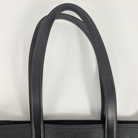 COACH Gotham Tall Tote 34 Unisex Bag Black Pebbled Leather Laptop Friendly EUC! - Picture 11 of 11